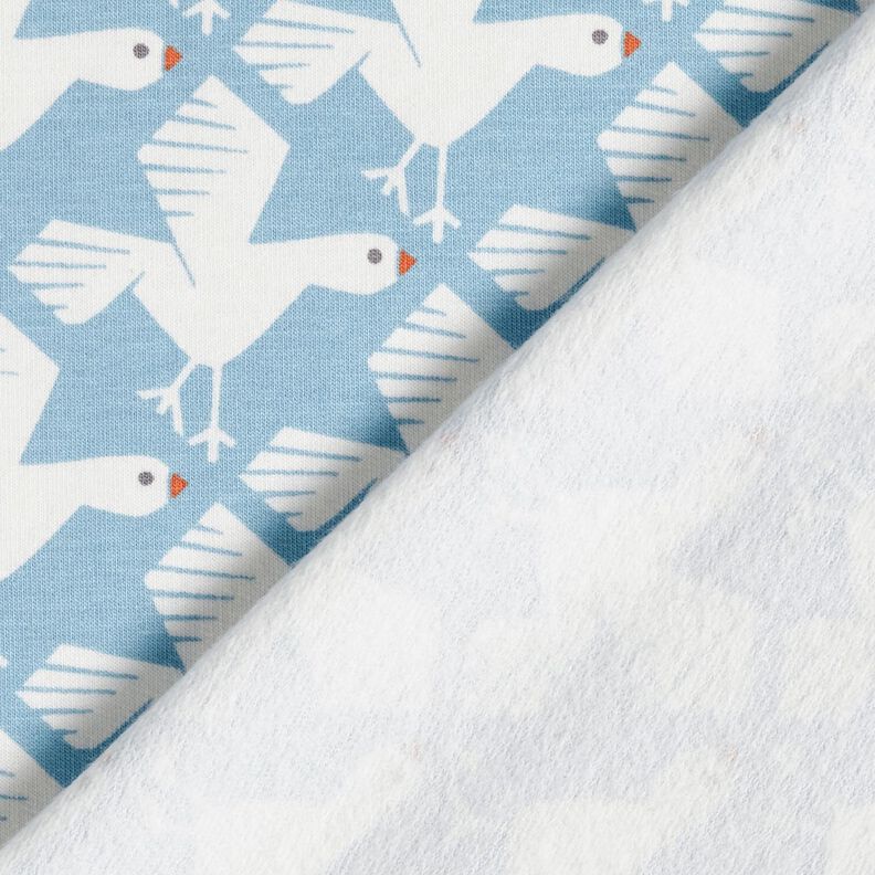 Sweatshirt gratté jolies mouettes – bleu clair/blanc,  image number 4