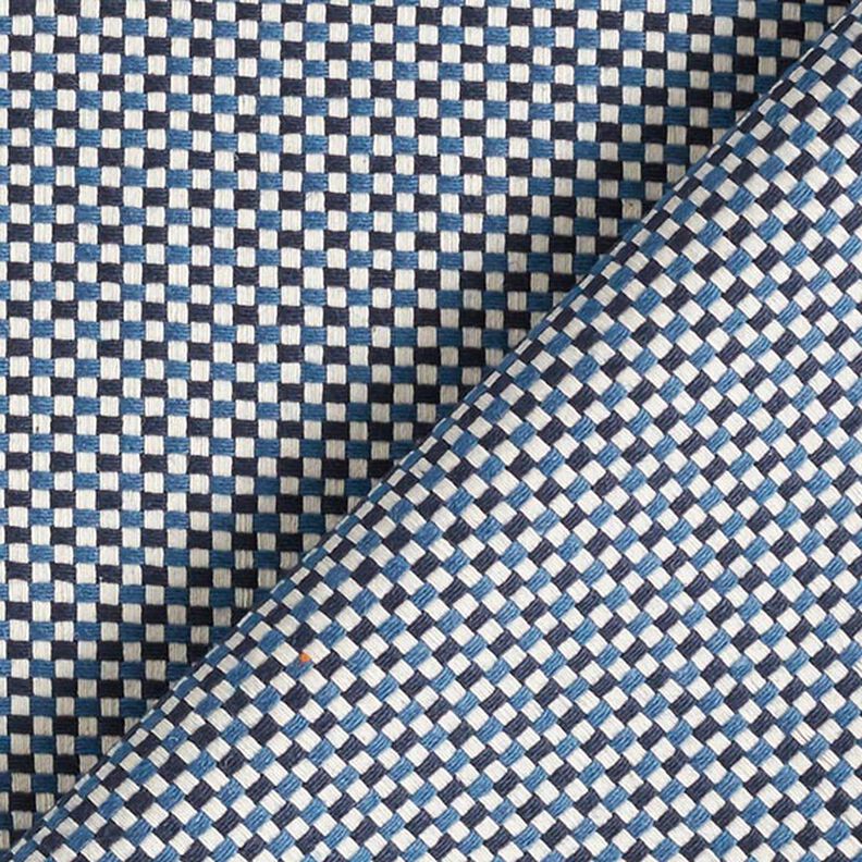 Tissu de décoration Jacquard Structure unie – bleu,  image number 4