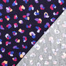 Velours milleraies taches léopard colorées | Poppy Fabrics – bleu marine,  thumbnail number 4