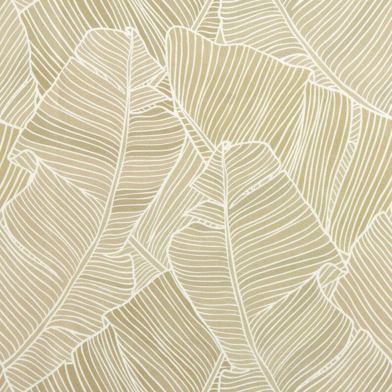 Tissu d’extérieur Canvas lignes de feuilles – beige foncé,  image number 1