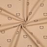 Jersey gaufré Petits ours | Poppy Fabrics – vieux rose foncé/aubergine,  thumbnail number 3