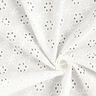 Tissu de coton à broderie anglaise Fleurs – blanc,  thumbnail number 3