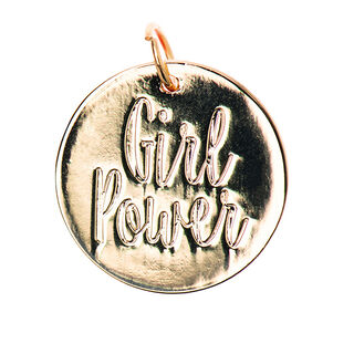 Pendentif Girlpower [Ø17 mm] | Rico Design – or, 