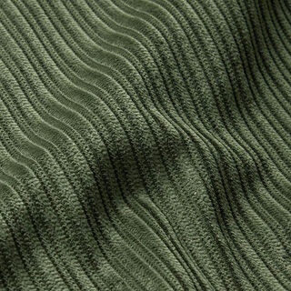 Velours fantaisie à côtes larges et étroites – olive, 
