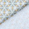Tissu en coton Cretonne Formes géométriques – blanc/olive,  thumbnail number 4