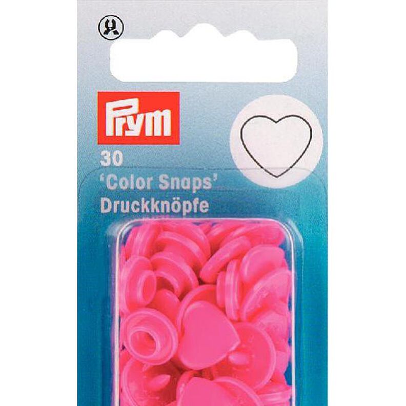 Boutons-pression Color Snaps cœur 5 - rose vif| Prym,  image number 3