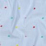 Batiste de coton fin Dobby et rayures | Poppy Fabrics – bleu clair/blanc,  thumbnail number 2