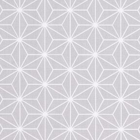 Tissu en coton Cretonne Étoiles japonaises Asanoha – gris, 