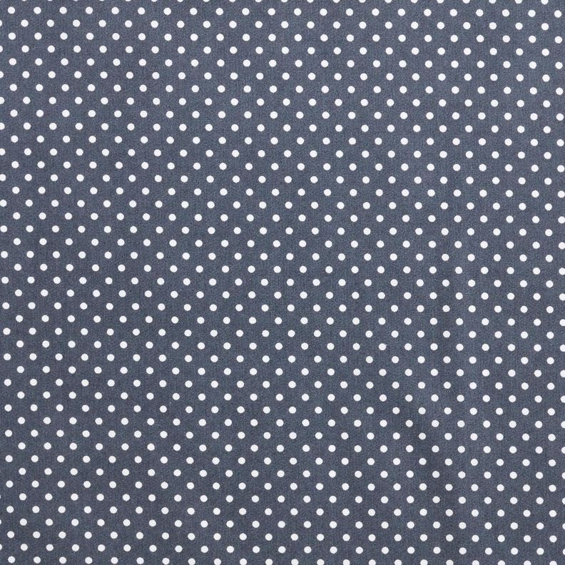 Popeline coton Pois miniatures – anthracite/blanc, image number 1