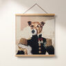 Panel Gobelin chien – beige foncé/noir,  thumbnail number 7