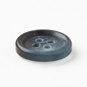 Bouton 4 trous rond [Ø 15 mm] – bleu jean, 