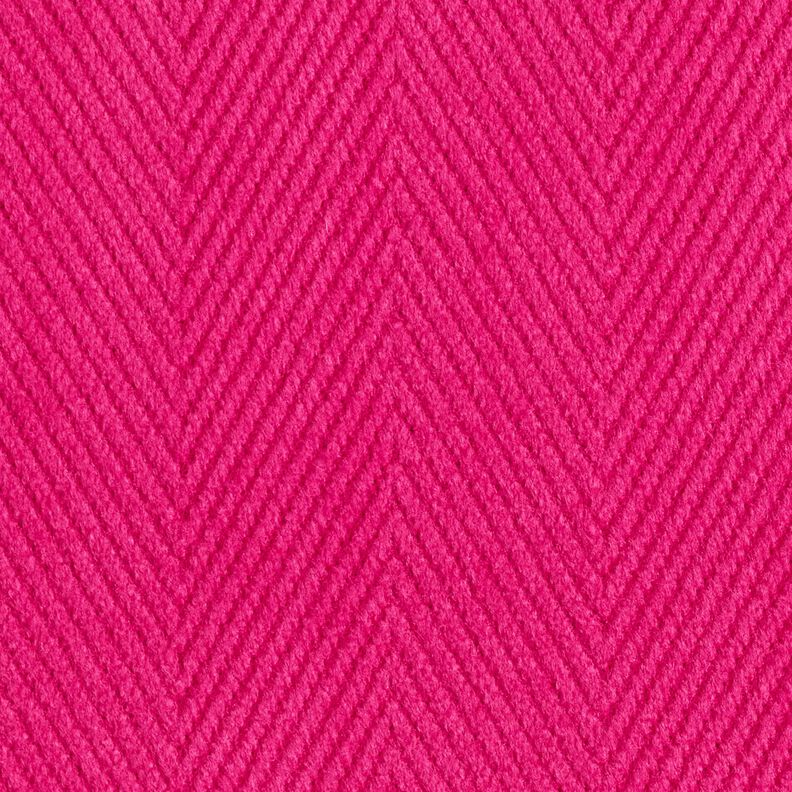 Tissu pour manteau chevrons larges – rose intense, image number 4