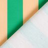 Tissu de décoration Semi-panama Grandes rayures – vert/abricot,  thumbnail number 4