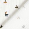 Tissu double gaze de coton Petits bateaux – ivoire,  thumbnail number 4