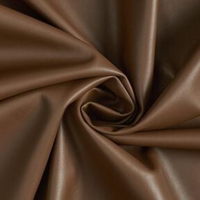 Similicuir avec revers en velours  – marron foncé, 