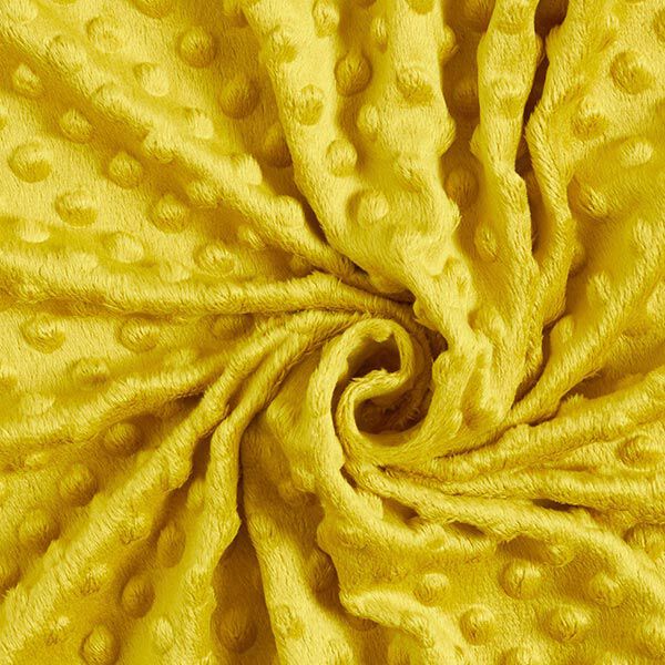 Polaire douillet points en relief – jaune curry – Échantillon,  image number 3