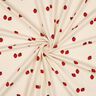 GOTS Jersey coton Fraises | Poppy Fabrics – beige clair/carmin,  thumbnail number 3