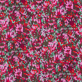 Tissu viscose LENZING™ ECOVERO™ Colorful Garden Impression numérique | Nerida Hansen – prune/chili, 