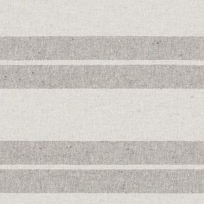 Tissu de décoration Canvas mélange de rayures recyclé – gris, 