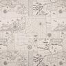 Tissu de décoration Semi-panama carte marine – nature,  thumbnail number 1