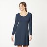 Jersey coton Medium uni – bleu nuit,  thumbnail number 6