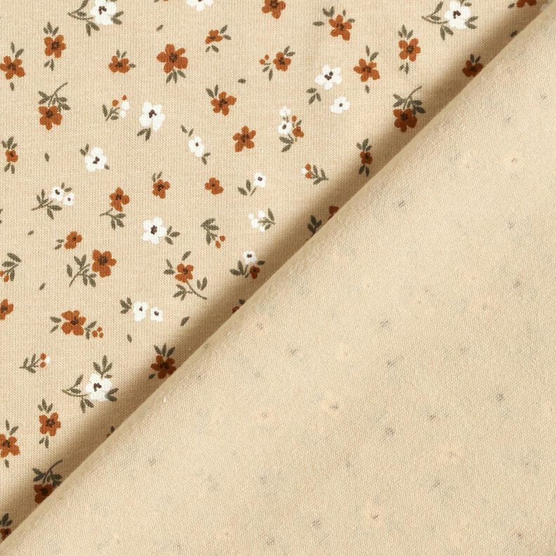 Jersey coton Mille-fleurs &ndash; sable,  image number 4