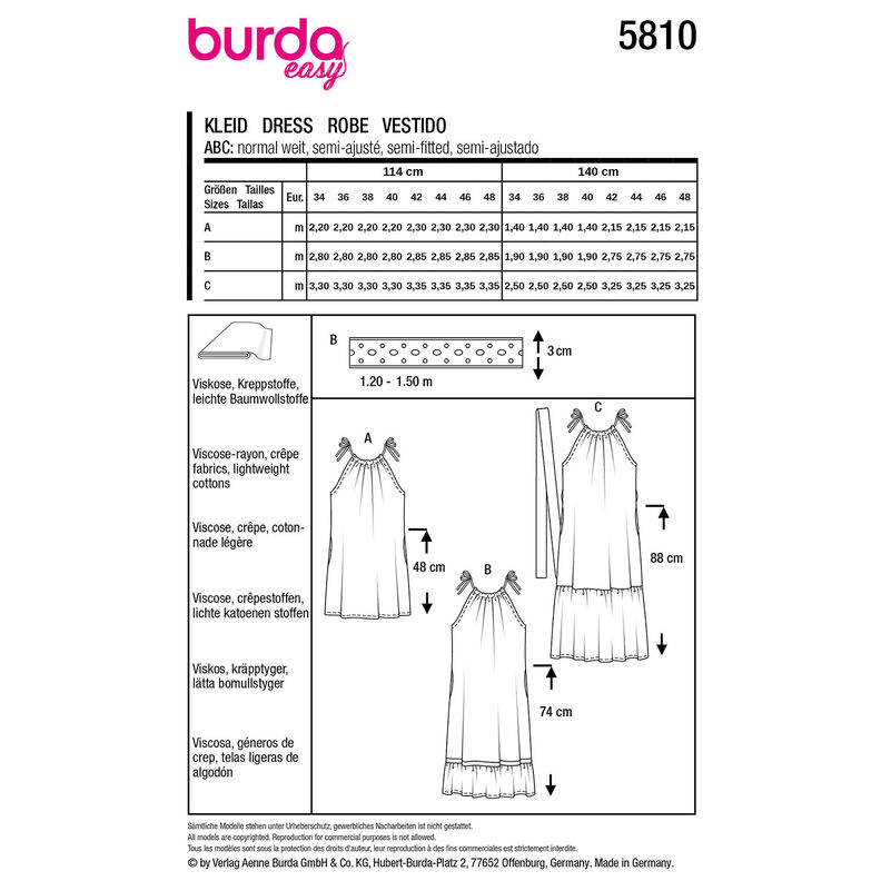 Robe | Burda 5810 | 34-48,  image number 12