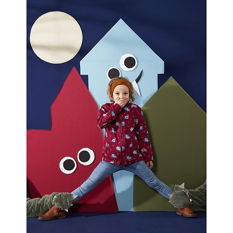 Jersey coton Medium Uni &ndash; rouge,  image number 10