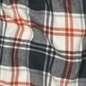Flanelle coton Carreaux avec motif à chevrons – bleu noir/crème,  thumbnail number 2