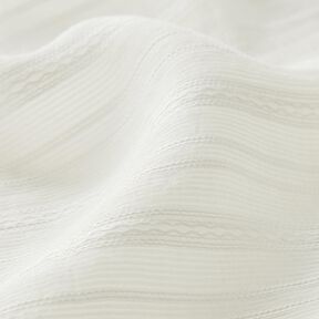 Tissu léger pour blouse transparent à rayures – blanc, 