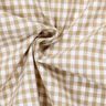 Tissu en coton Vichy - 0,5 cm – marron clair,  thumbnail number 2