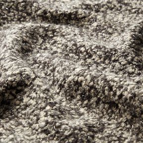 Tricot Bouclé Mélange de fils pailletés – noix de cajou/noir, 