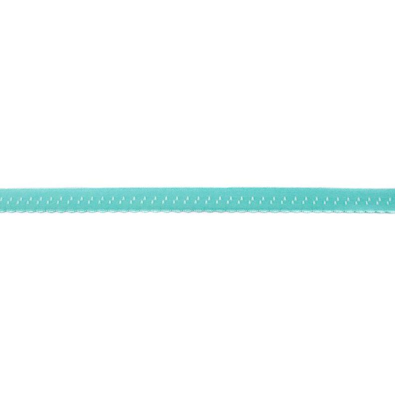 Bande à border élastique Dentelle [12 mm] – bleu aqua,  image number 1