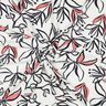 Tissu stretch léger lys abstraits – blanc/homard,  thumbnail number 3