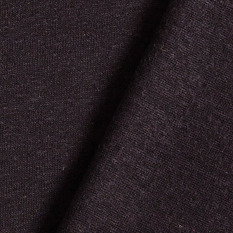 Tricot fin mélange viscose lin – noir, image number 3