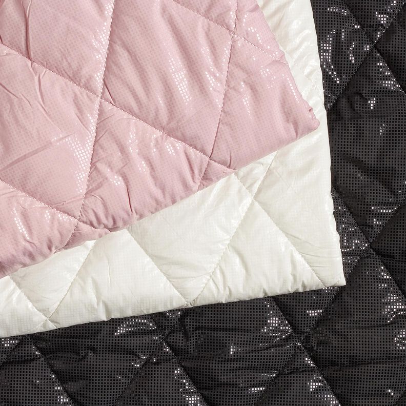 Tissu matelassé Losanges légèrement brillants – ivoire, image number 5