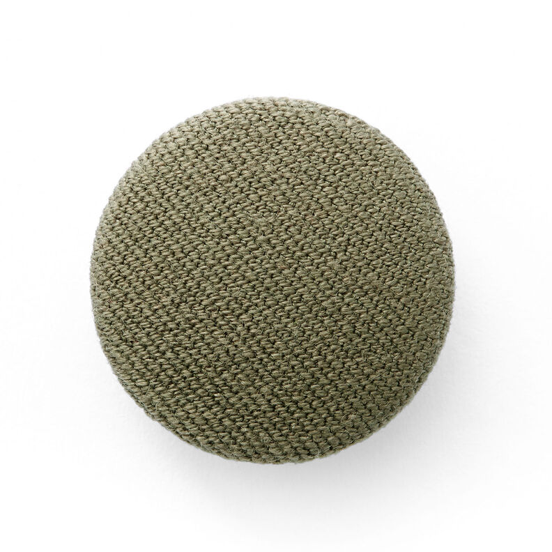 Bouton recouvert, Gabardine Bi-stretch – olive,  image number 1