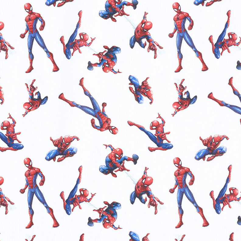 Cretonne Tissu sous licence Spiderman | Marvel – blanc,  image number 1