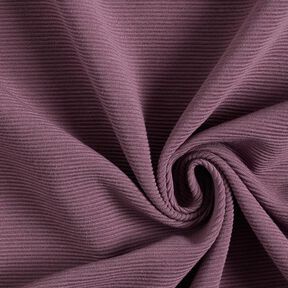 Jersey côtelé ottoman uni – aubergine, 