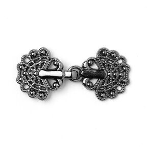 Fermoir passementerie [40 mm] - argent ancien métallique métallique vieilli métallique, 