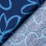 Crêpe de viscose avec fleurs abstraites – bleu marine/bleu roi,  thumbnail number 4