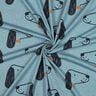 Jersey coton Chiens | Poppy Fabrics – bleu pigeon/noir,  thumbnail number 3