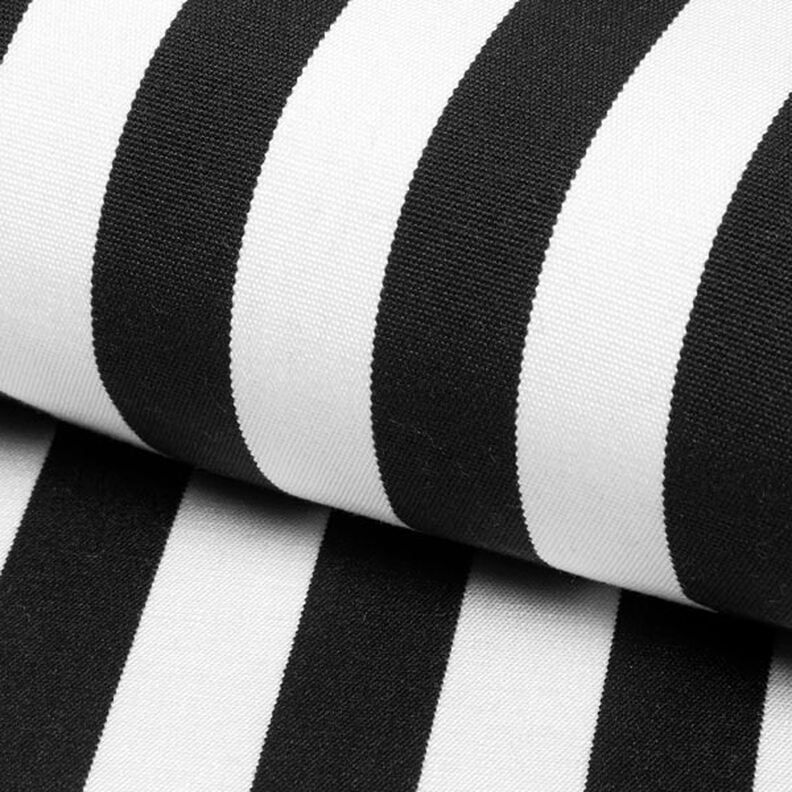 Extérieur Tissu pour chaise longue Rayures verticales 45 cm – noir,  image number 1