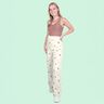 Tissu double gaze de coton Fleurs – blanc,  thumbnail number 5