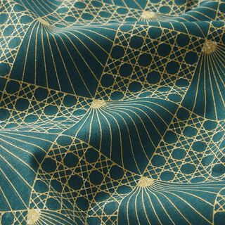Tissu en coton Cretonne Maille viennoise – pétrole légère, 