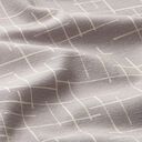 Jersey de coton carreaux interrompus – gris clair, 