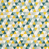 Tissu de décoration Semi-panama Triangles – vert,  thumbnail number 1