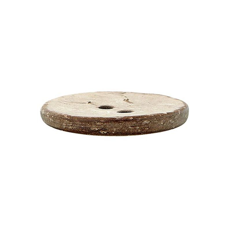 Bouton coco 2 trous Basic Chalky - beige,  image number 2