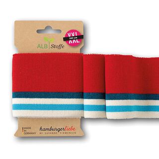 GOTS Bord-côtes bio CUFF ME COLLEGE [140 cm | 7,5 cm] | Albstoffe | Hamburger Liebe, 
