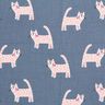 Tissu de décoration Semi-panama Chats – gris foncé,  thumbnail number 1